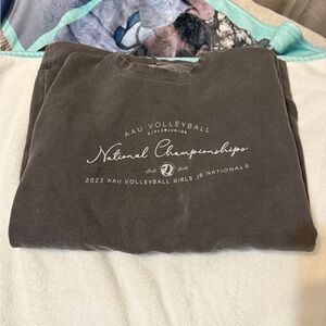 AAU Volleyball Women's Crew Neck Sweater - Black